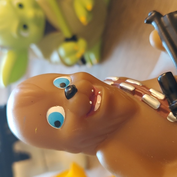 2008 Star Wars Disney Lucas Film Figurines C3PO R2D2 YODA BOBBA FETT - Picture 2 of 8